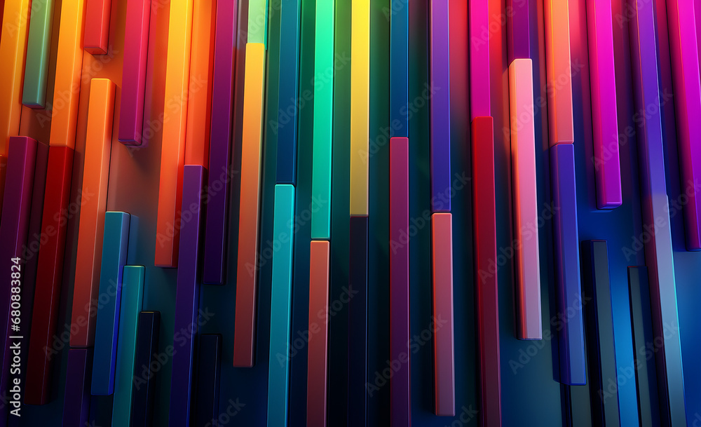Vertical stripes in a gradient from warm to cool tones creating a modern abstract background. Vertical stripes in a gradient from warm to cool tones creating a modern abstract background.