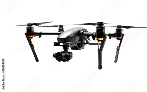 Aerojet Drone Maneuvers with Precision Isolated on a Transparent Background PNG