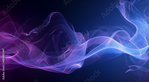 Dynamic abstract purple smoke. Desktop wallpaper background.