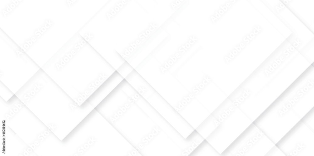 Modern Abstract white background design with layers of textured white transparent material in triangle and squares shapes. White color technology concept geometric line vector background. Modern Abstract white background design with layers of textured white transparent material in triangle and squares shapes. White color technology concept geometric line vector background.