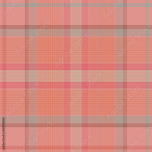 Retro plaid Check in pink , Scottish checkered tartan pattern