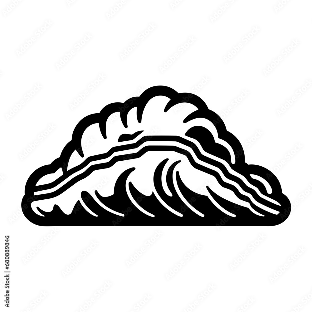 Abstract Illustration of Empanada Bake. Vector SVG Abstract Illustration of Empanada Bake. Vector SVG