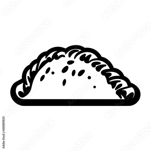 Abstract Illustration of Empanada Bake. Vector SVG