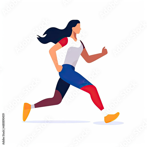 Women football soccer player kicking soccer ball vector tshirt design graffiti AI Generated