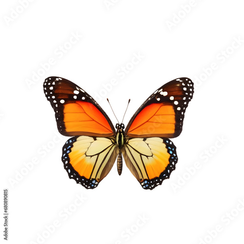 Exquisite butterfly captured in high detail, perfect for educational use, nature-inspired graphic designs, and digital overlays with its transparent background
