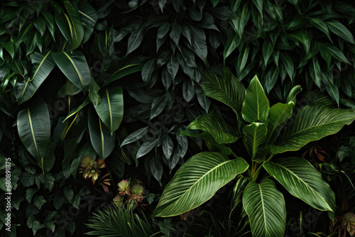 Tropical leaves background