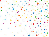 Gender Neutral Rainbow Triangular Confetti
