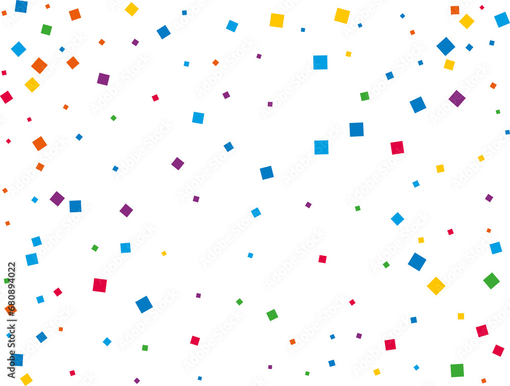 Luxury Rainbow Square Confetti Luxury Rainbow Square Confetti