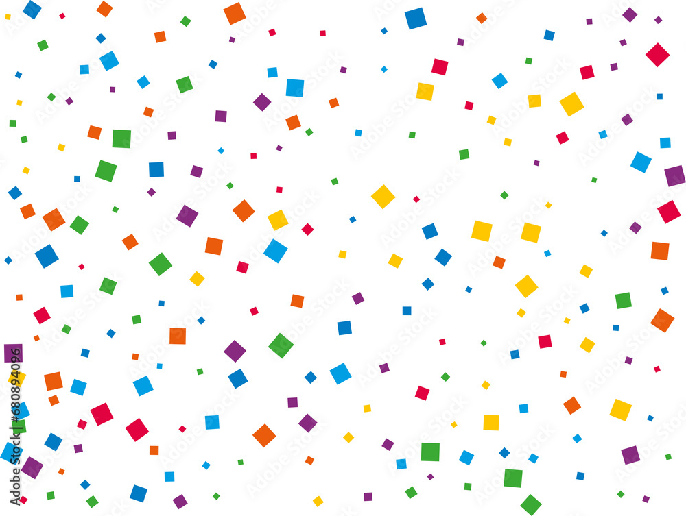 Luxury Rainbow Square Confetti Luxury Rainbow Square Confetti