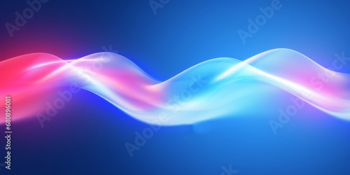 Air flow cold and hot set of  elements. Abstract light effect blowing from an air conditioner, purifier and humidifier. Dynamic blurred wave motion on light, Generative AI