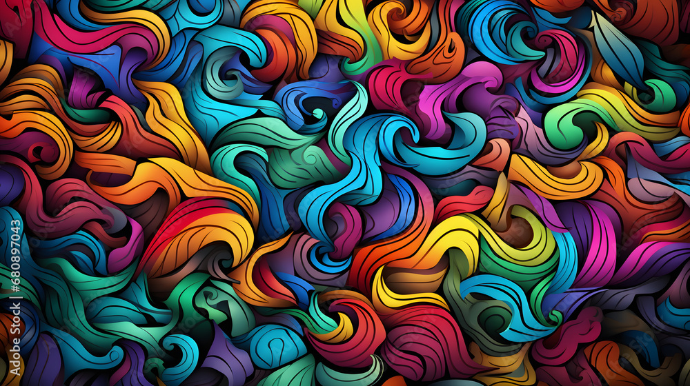 abstract colorful psychedelic background
