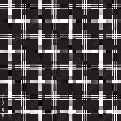 Plaid check patten in black, pink, gray, cream and maroon. Seamless fabric texture print.