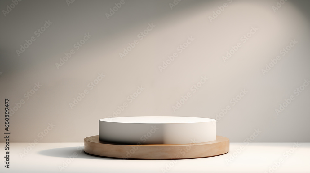 Minimal product display podium for product presentation. Minimal product display podium for product presentation.