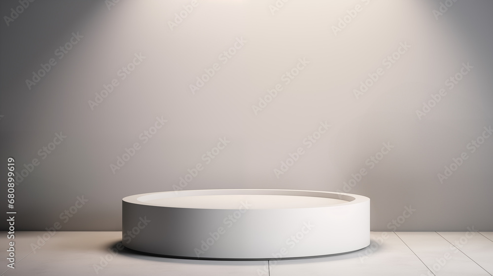 Minimal product display podium for product presentation. Minimal product display podium for product presentation.