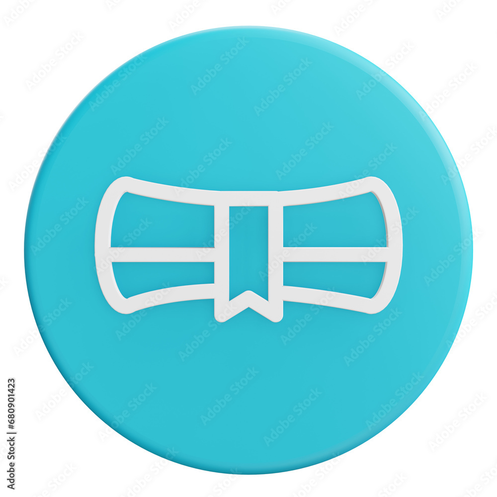 A 3d icon A 3d icon