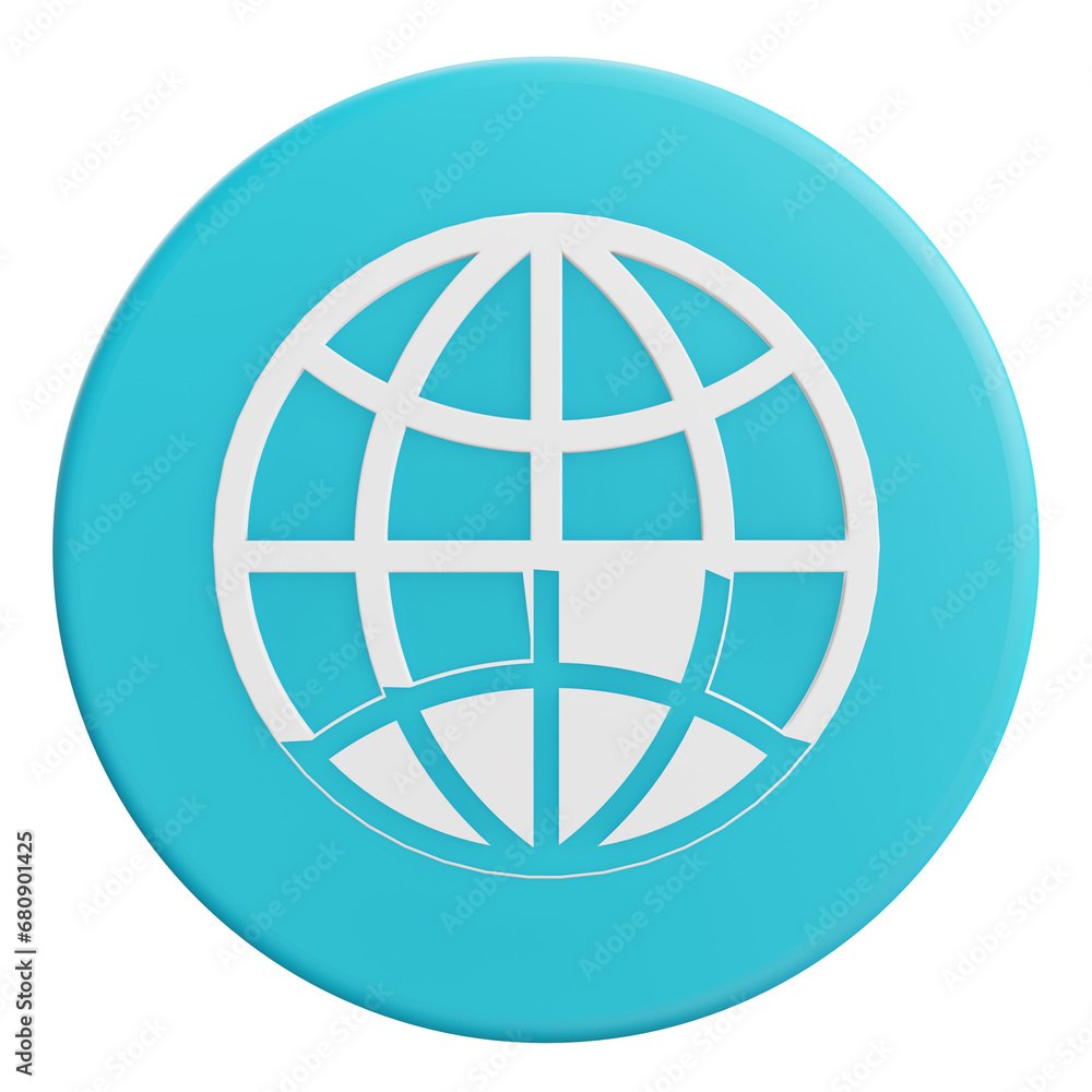 globe 3d icon globe 3d icon