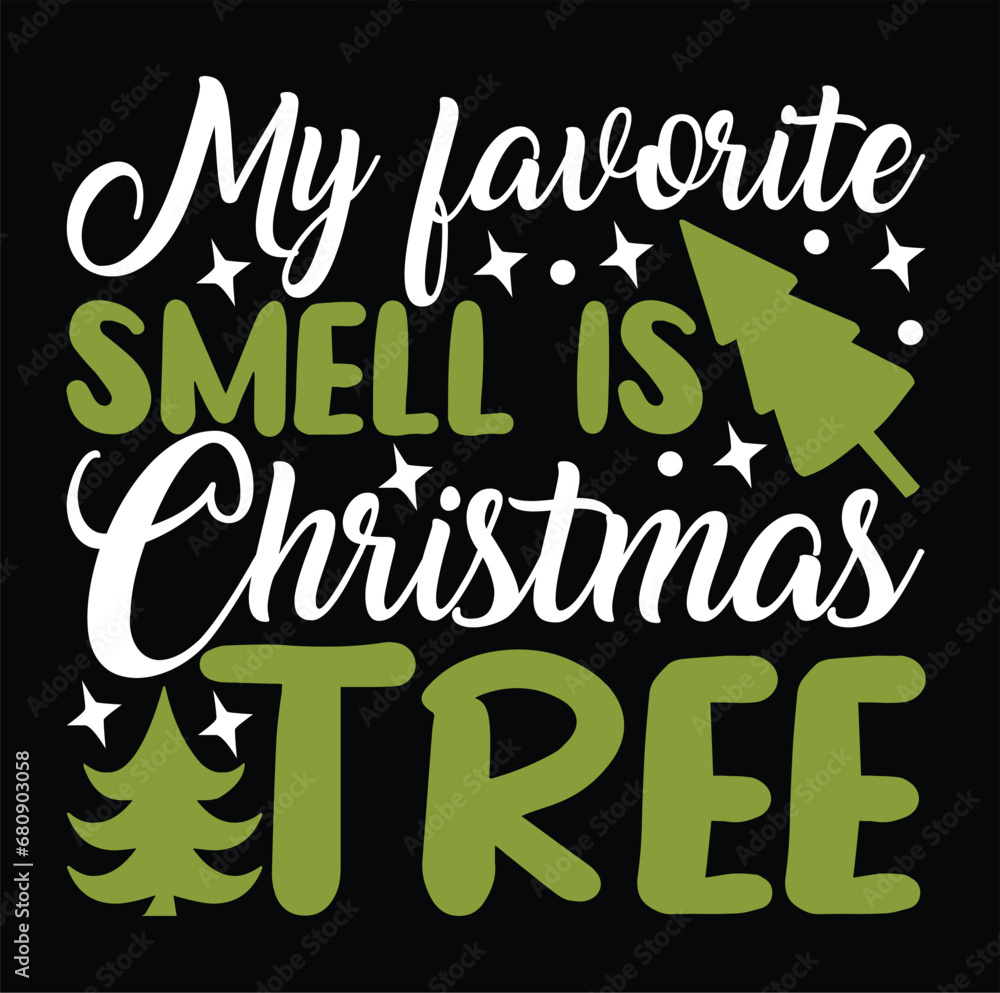 my favorite smell is christmas tree  christmas svg design and bundle