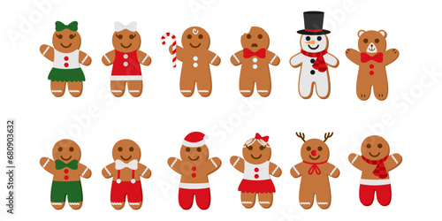 Christmas Cookies Gingerbread Vector