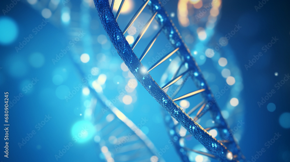 dna helix on abstract background