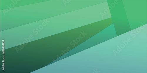 Geometric shapes on abstract green background .vector illustrator
