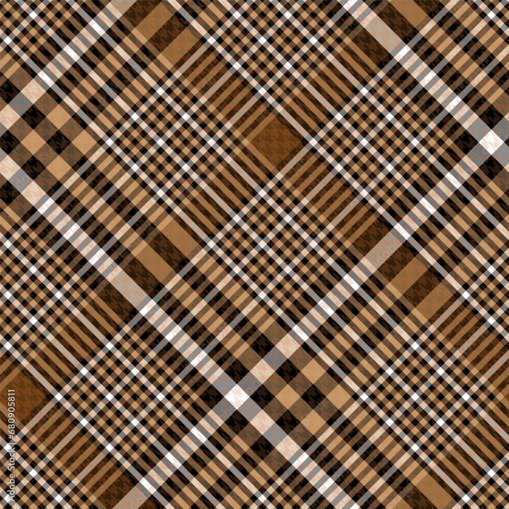 Check Plaid Seamless Pattern, Diagonal Gingham Simple Pixel Textured In Brown, Beige and Black with Hounds Tooth Tartan, Trendy Fashion Check Textures Check Plaid Seamless Pattern, Diagonal Gingham Simple Pixel Textured In Brown, Beige and Black with Hounds Tooth Tartan, Trendy Fashion Check Textures