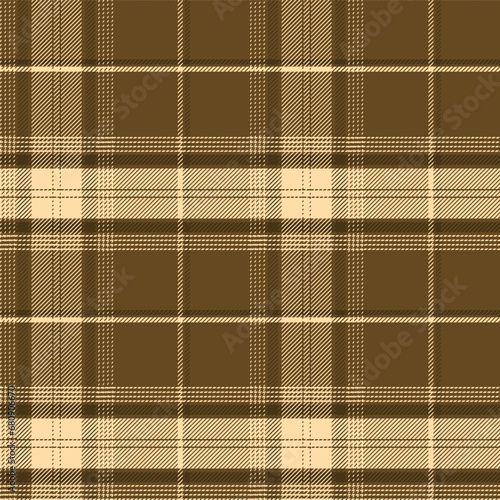Check Plaid Seamless Pattern, Diagonal Gingham In Brown Multi Lumberjack Tartan Vector Pixel Textured