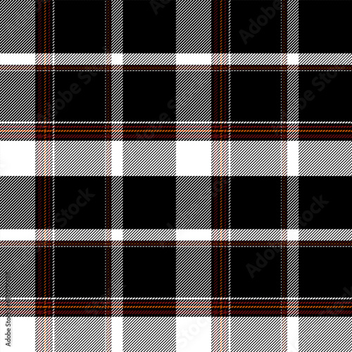 Check Plaid Seamless Pattern, Diagonal Gingham In Black and White Multi Stripe, Tartan Simple Windowpane Classic Timeless Grid