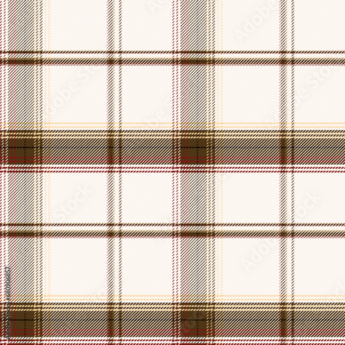 Check Plaid Seamless Pattern, In White, Brown Multi Lumberjack Tartan Vector Pixel