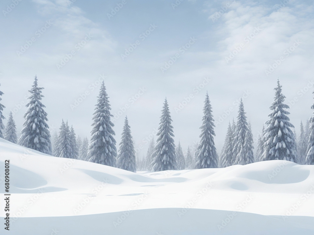 winter background in paper style winter background in paper style