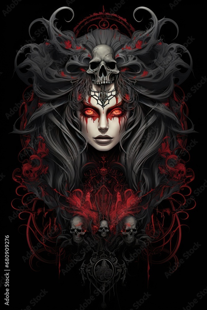 Gothic Design ,Professional t-shirt design vector