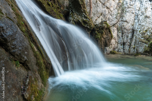 Belabartze waterfall in Navarre  Spain