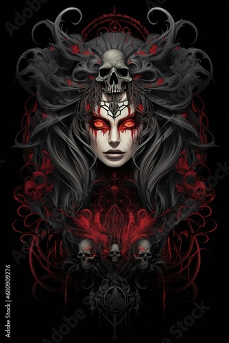 Gothic Design ,Professional t-shirt design vector