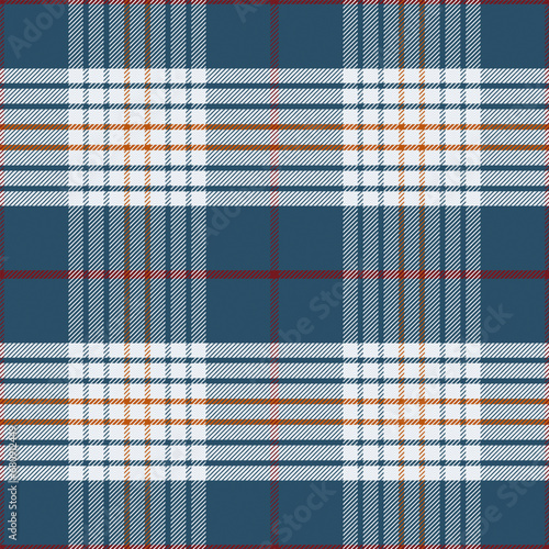 Check Plaid Seamless Pattern, Navy Blue, White and Multicolor, Tartan Simple Windowpane Classic Line Grid