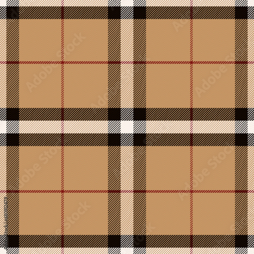 Check Plaid Seamless Pattern, Simple Pixel Textured In Brown Colorful with Herringbone Tartan, Trendy Fashion Check Textures, Hipster Style Backgrounds