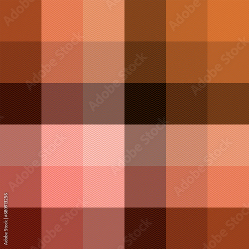 Check Plaid Seamless Pattern, Simple Pixel Textured with Herringbone Tartan, Trendy Fashion Check Textures, Hipster Style Backgrounds, Timeless Elegance 