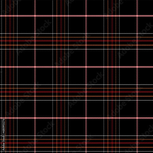 Check Plaid Seamless, Diagonal Gingham in Black, Maroon Multi, Tartan Simple Windowpane Classic Line Grid Pattern