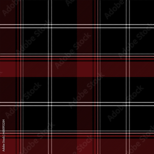 Check Plaid Seamless, Diagonal Gingham in Black, Maroon Multi, Tartan Simple Windowpane Classic Line Grid Pattern