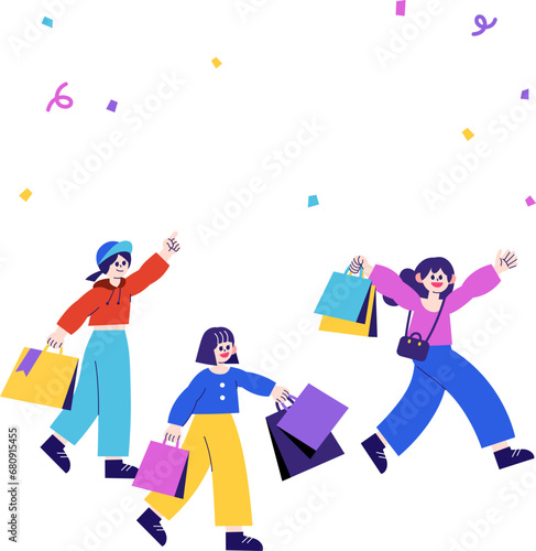 We are having fun shopping!