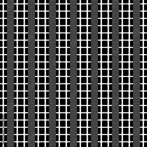 Abstract Midi Skirt Plaid Pattern in Black, Gold, Mix Color With Herringbone. Seamless Tartan EPS10 Vector