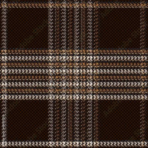 Plaid Pattern Midi Skirt, Old Ragged Grungy Seamless Checkered Texture of Classic Coat Tweed Black and White Background.