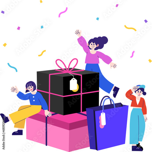 We are having fun shopping!