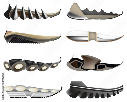 exploring sculptural outsole shoes design, Inspired from futuristic architecture