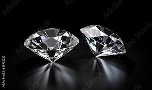 2 luxury diamond black background