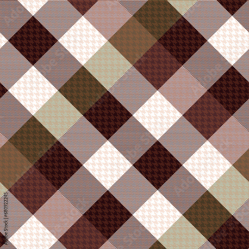 Diagonal Gingham Abstract Check Plaid Seamless Pattern in Navy Blue Modern Designs , for autumn winter scarf, flannel shirt, other modern fashion textile print.