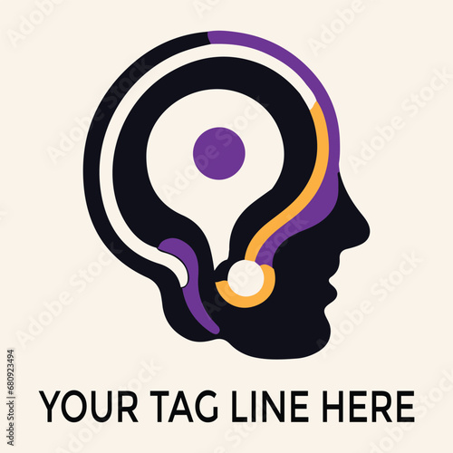 modern face eye  Logo