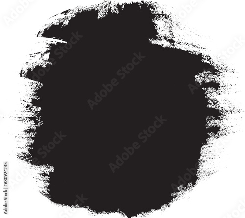 black ink splat background, Black and white Vector grunge stroke frame. Ink round stroke brush frame on white background. Vector illustration. Vector grunge circle. Ink square stroke on white 