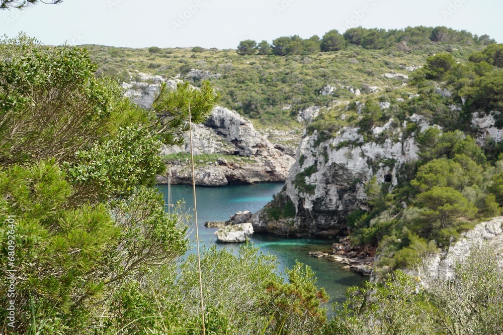 Fototapeta premium Beautiful mediterranean seashore in Menorca
