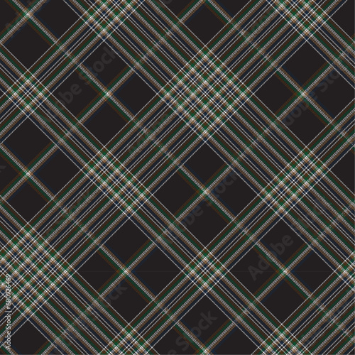 Diagonal Gingham Retro Plaid Seamless Pattern in Black, Colorful with Herringbone for fashion textiles or digital paper print