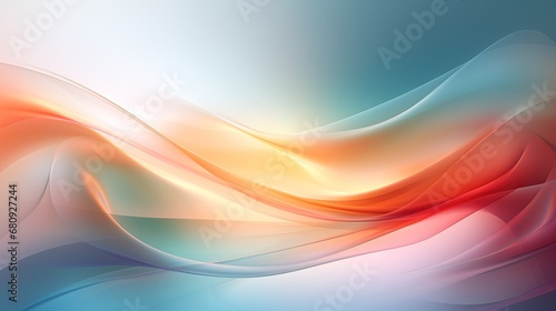 Colored abstract waves background. For design, pattern, gradient, layers. 16:9 widescreen. No tile © Berli