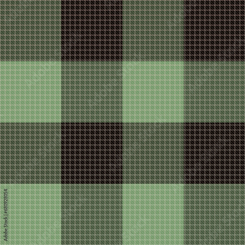 Diagonal gingham Black and Light Green Buffalo Check Plaid Vector Pixel Patterns
